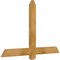 Ekena Millwork Eugene Rough Sawn Timber Gable Bracket, Western Red Cedar, 48"W x 32"H x 2"D x 4"F, 16/12 Pitch GBW048X32X0204EUG00RWR - alternate 2